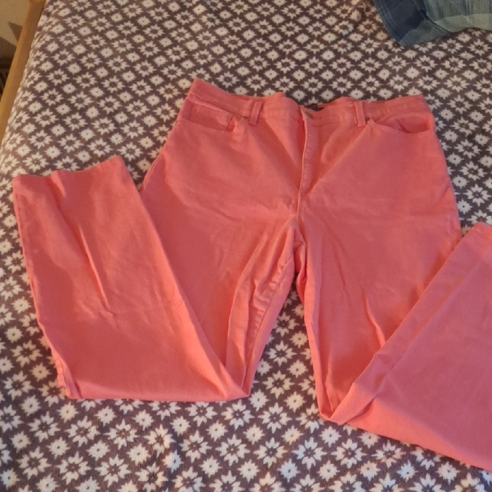 Gloria Vanderbilt Pink Straight Leg Jeans